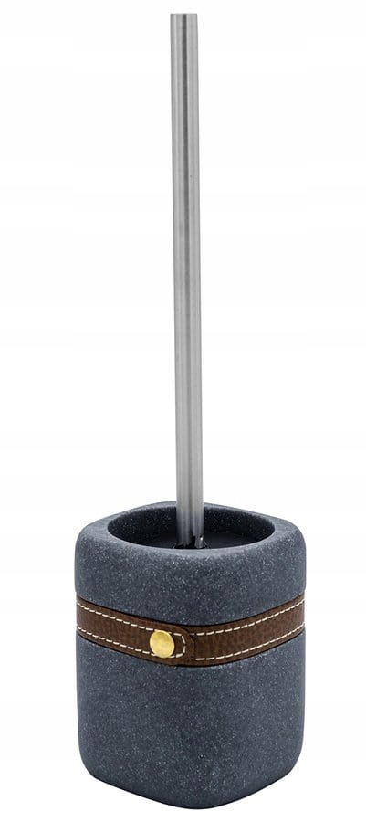 Kupelňový set doplnkov - WC kefa 9,5 × 35 × 9,5 cm, sivá SUPERIOR