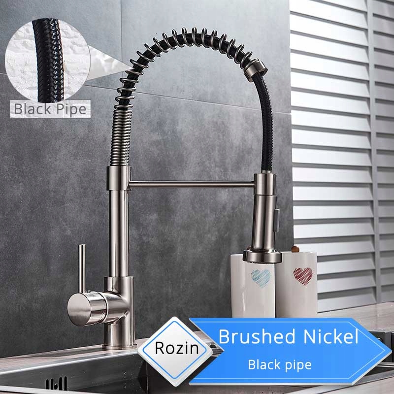 Kuchynská batéria -  [Brushed Black Tube A] Kuchynský faucet