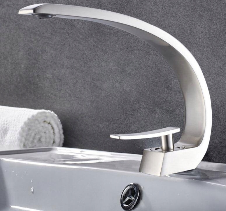 Vaňová batéria - [Brushed Nickel] Elegantný, jednopákový,