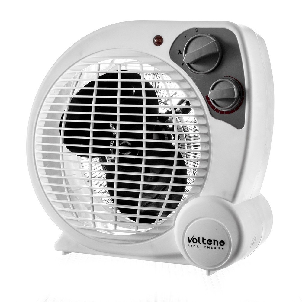 Kupelňový ventilátor - PEDESTÁLNY OHRIEVAČ MINI 2000 W VOLTENO BIELY
