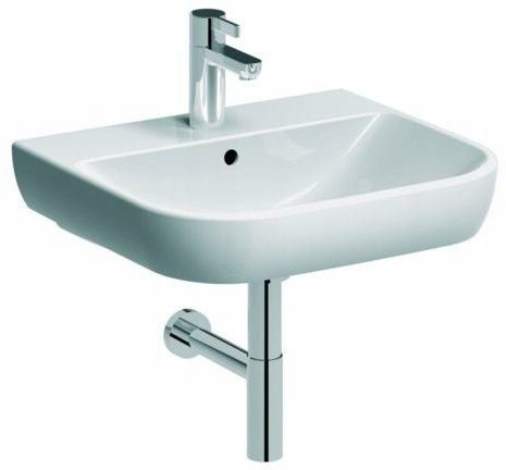 Umývadlo -  TRAFFIC umývadlo 55 cm, s otvorom pre batériu, s prepadom, re