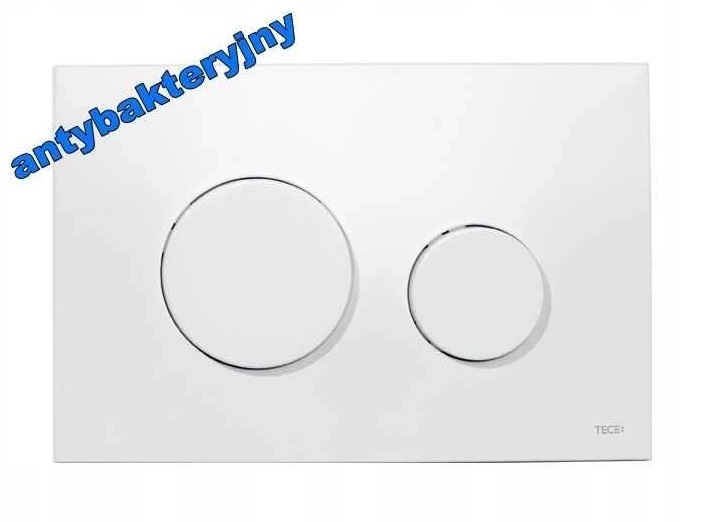 WC tlačidlo - Antibakteriálne biele WC tlačidlo Tece Loop 9240640