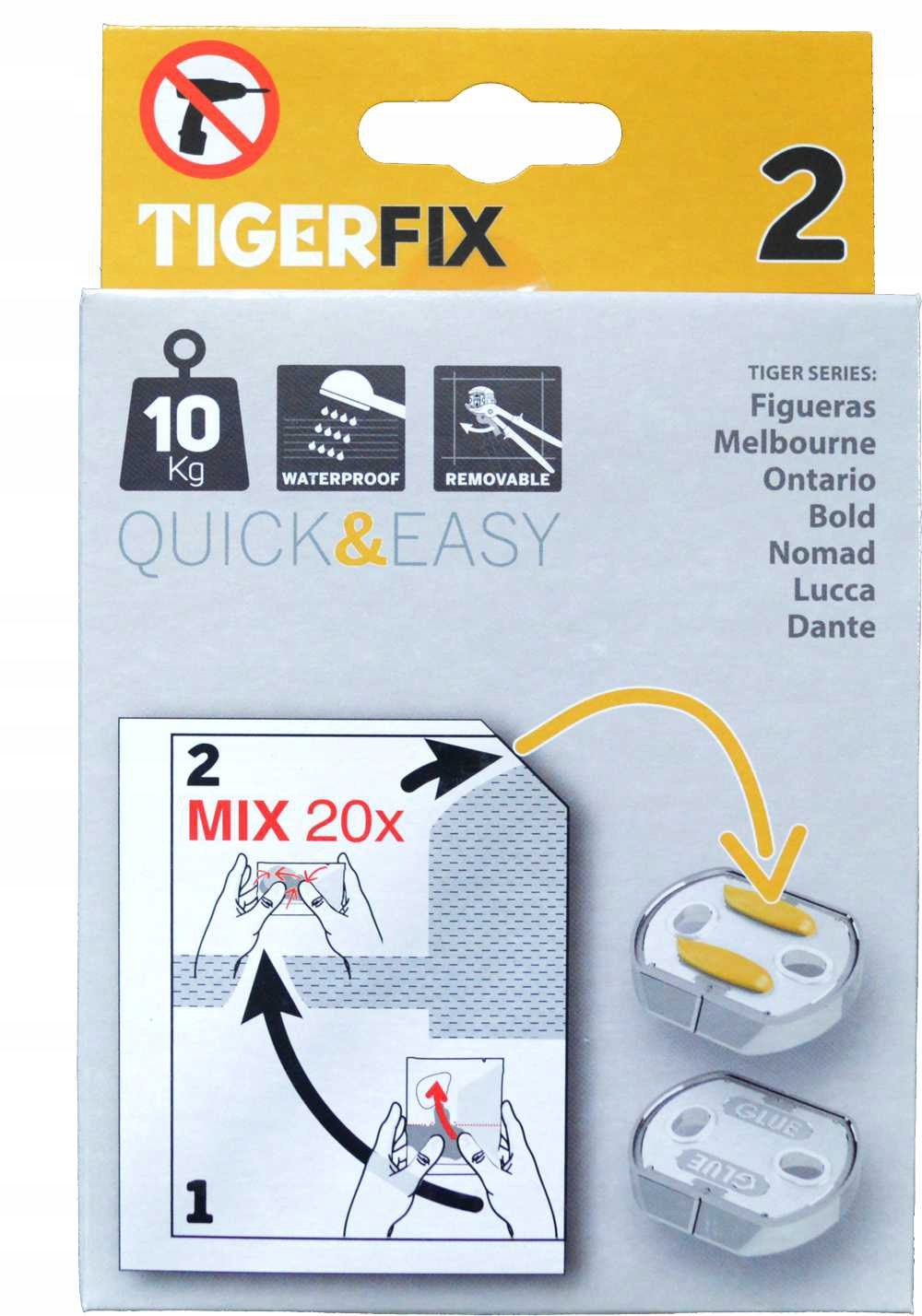 Kupelňový set doplnkov - TigerFix č. 2 Lepidlo na kúpeľňové doplnky 3988