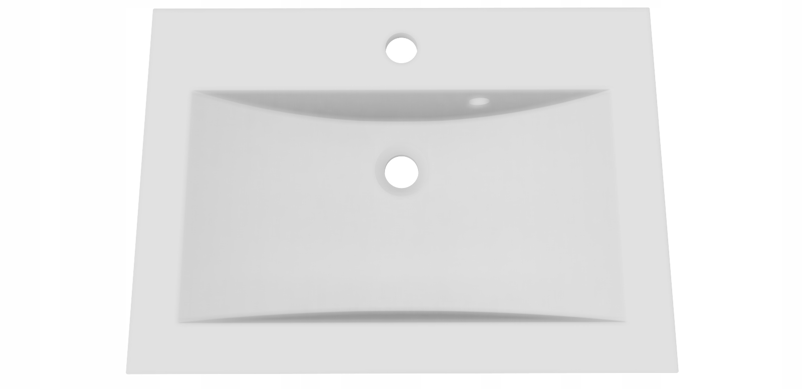 Umývadlo - WASHBASIN 55x39 BIELY zlepenec v skrinke