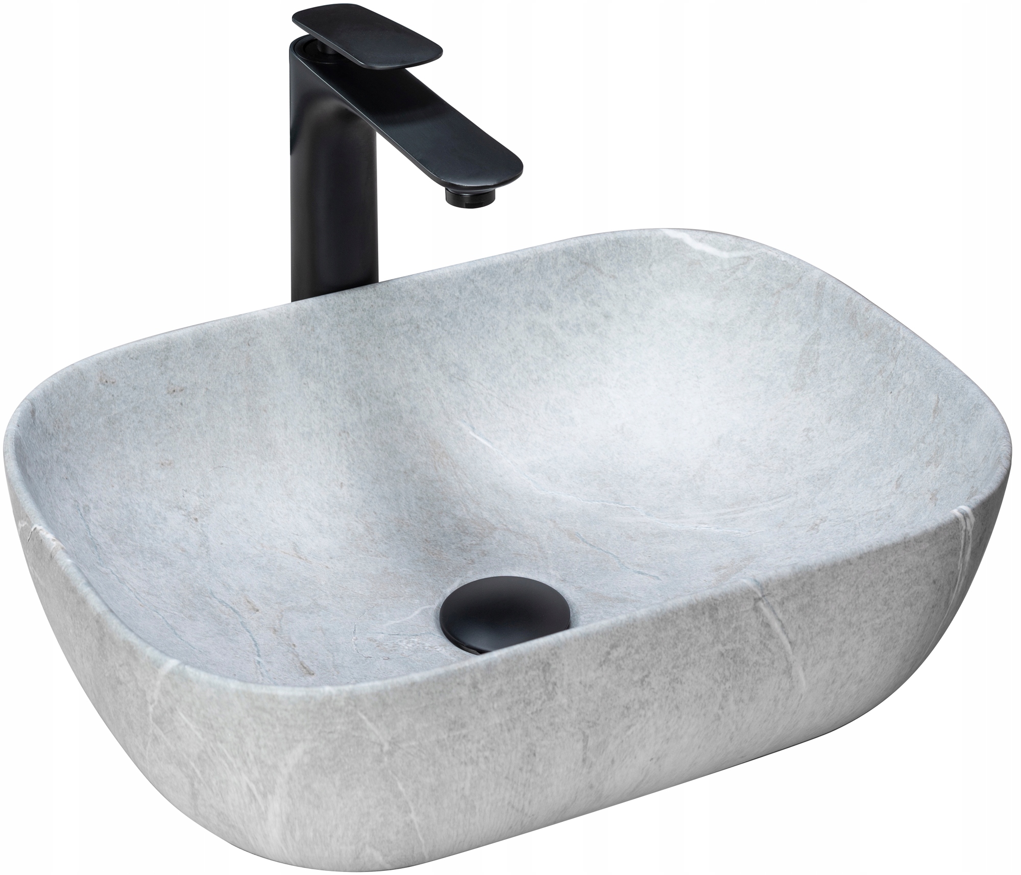 Umývadlo -  LIVIA GREY RECTANGULAR KERAMICKÉ UMÝVADLO
