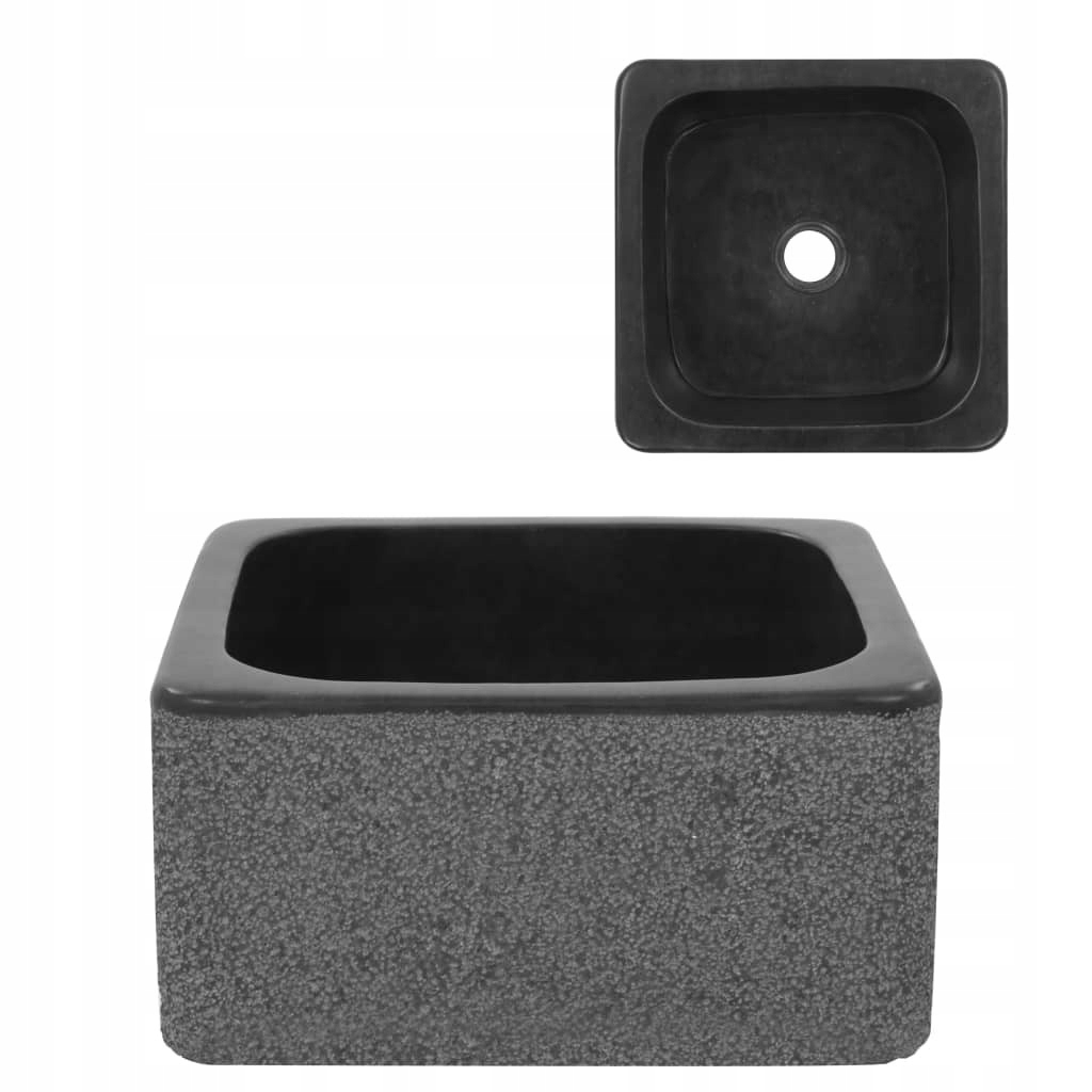 Umývadlo -  MARBLE BLACK COUNTERTOP KÚPEĽŇA UMÝVADLO