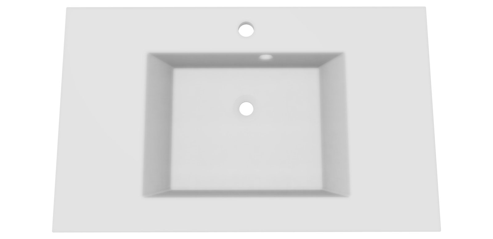 Umývadlo -  MARBLE 80x48 BIELE umývadlo so zapusteným drezom