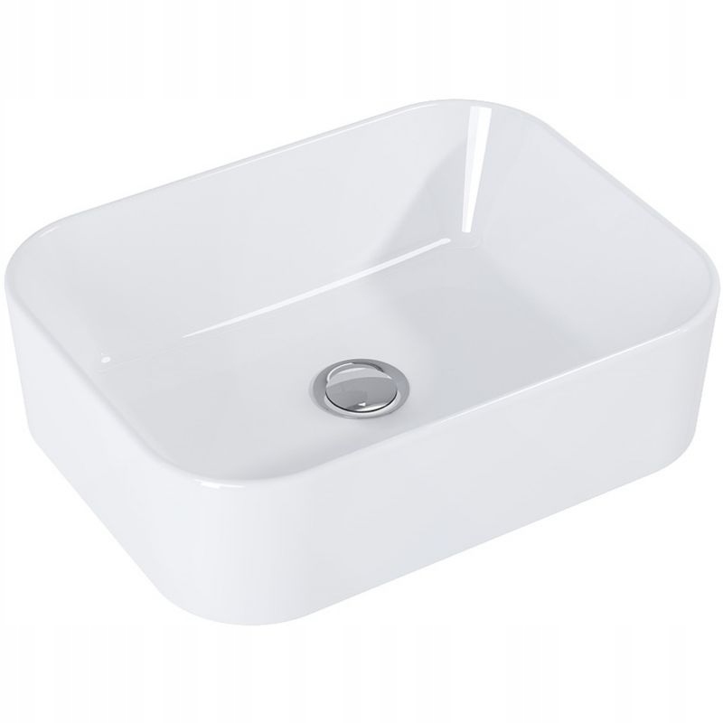 Umývadlo -  48 CM BIELE ELITNÉ ŠTVORCOVÉ UMÝVADLO