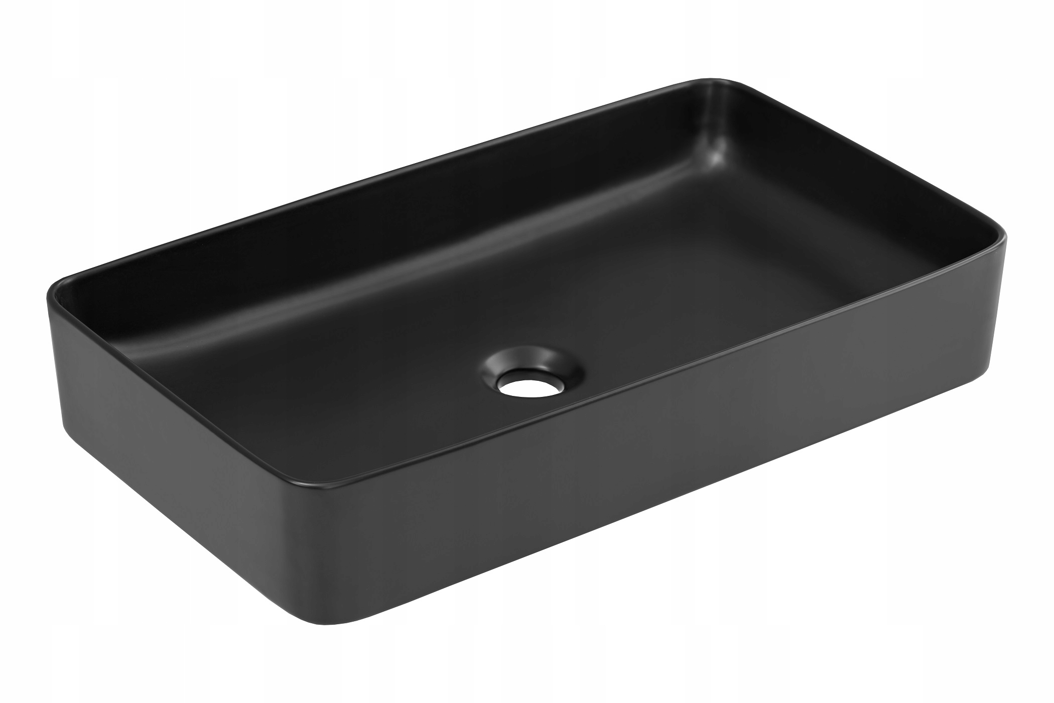 Umývadlo - Umývadlo na dosku obdĺžnikové 60 x 34 čierne matné