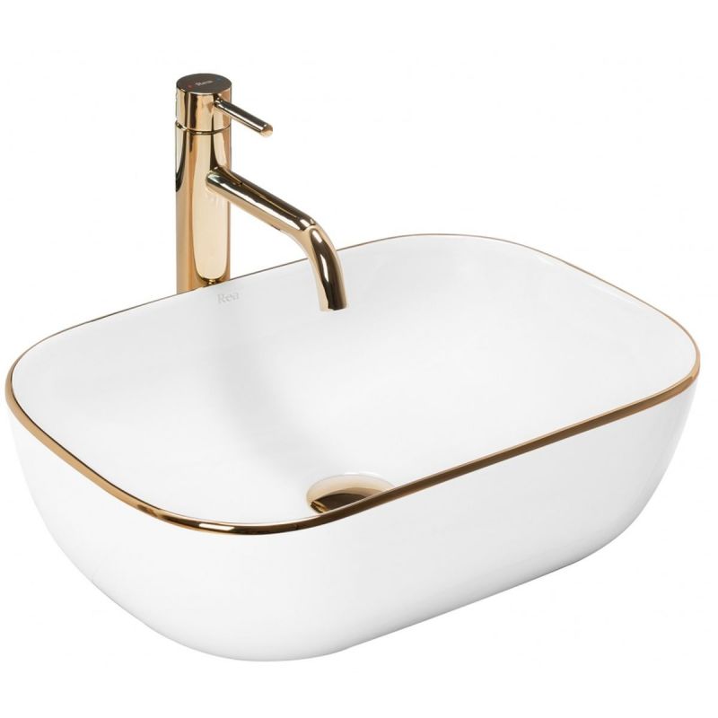 Umývadlo -  REA BELINDA GOLD COUNT WASHBASIN 46x33