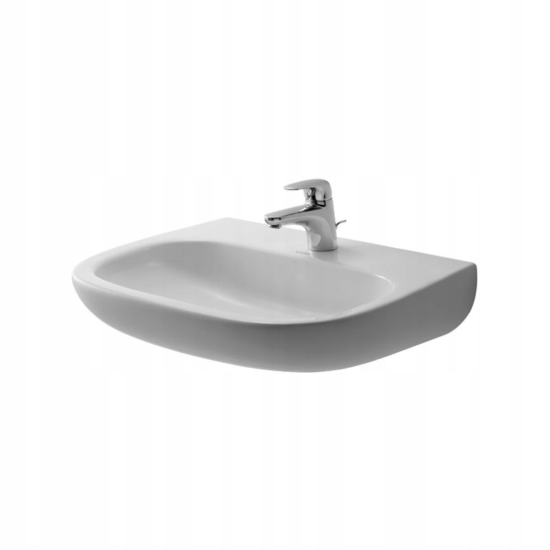 Umývadlo - POLOBIERKOVÉ NÁSTENNÉ UMÝVADLO 55x43 cm BIELA DURAVIT