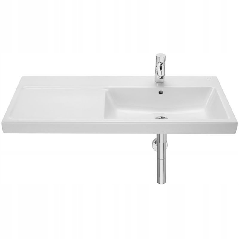 Umývadlo - NÁSTENNÁ STENOVÁ ROCA 100X46 CM OBDĺžnikové UMÝVADLO BIELE