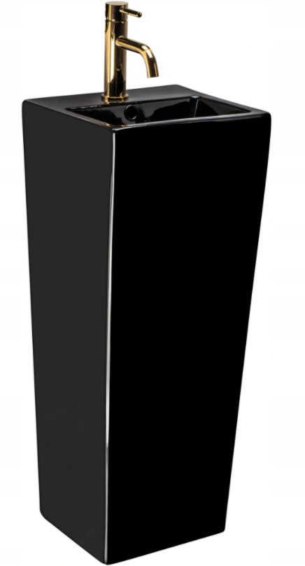 Umývadlo -  REA 82CM ČIERNE MONOLITICKÉ voľne stojace UMÝVADLO