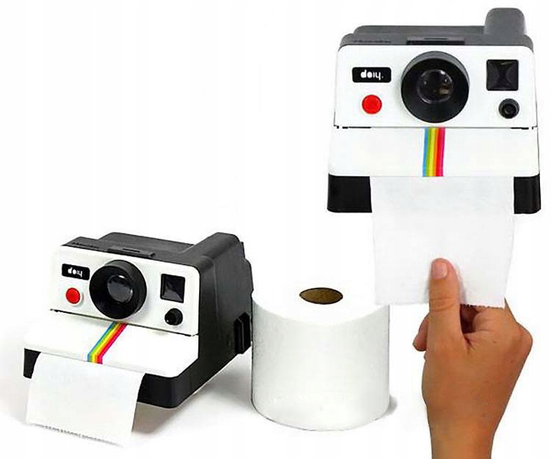 Držiak papiera Držiak na toaletný papier v tvare polaroidu