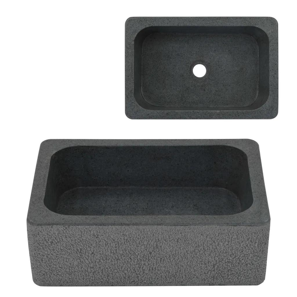 Umývadlo -  Umývadlo Black River Stone 45 x 30 x 15 cm