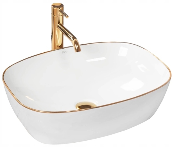 Umývadlo -  Umývadlo na dosku 50 cm Gold Gold Edge Sol