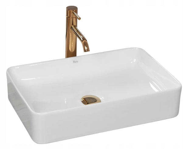 Umývadlo - Keramické umývadlo na dosku AVIA White 50 cm Rea