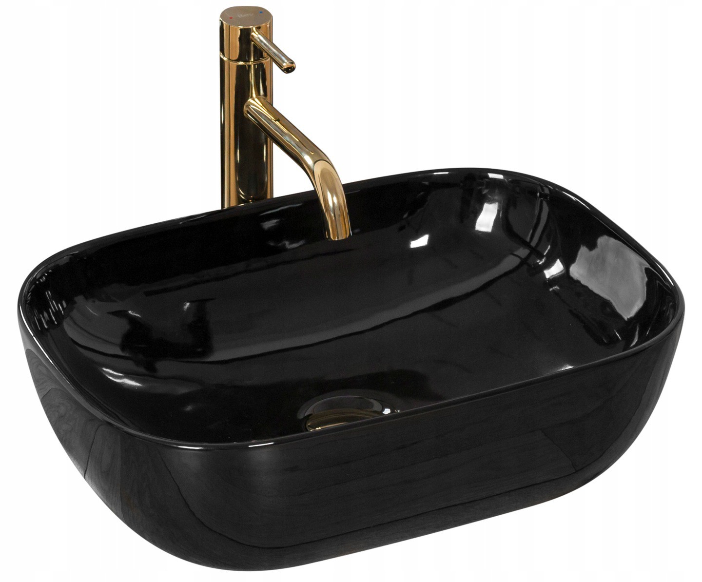 Umývadlo - Keramické umývadlo na dosku Belinda Black Black
