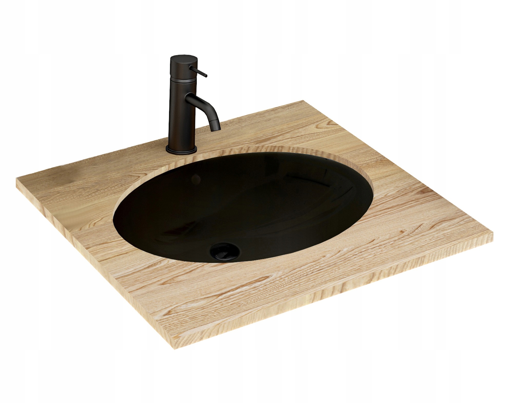 Umývadlo -  Umývadlo Nel Black Black Ceramic pod pultom