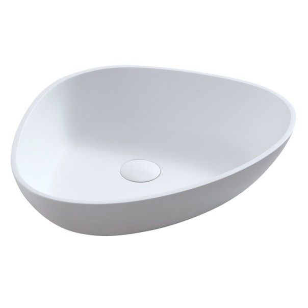 Umývadlo -  EAGO StoneArt LC154 umývadlo biele 56x43cm mat