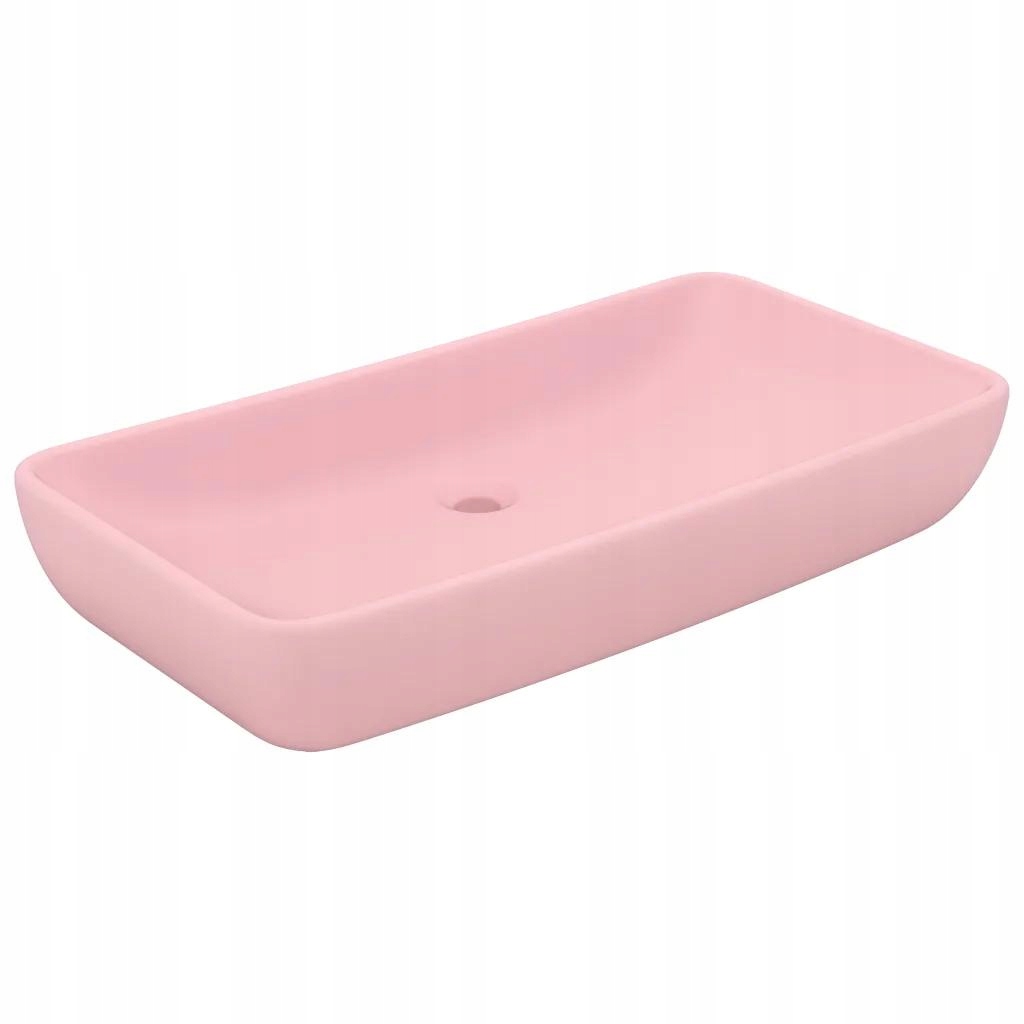 Umývadlo -  Obdĺžnikové umývadlo Matt Pink 71 x 38 cm