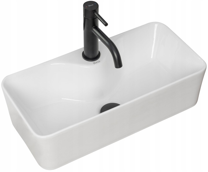 Umývadlo -  Keramické umývadlo 50x25 Mery Biała Rea