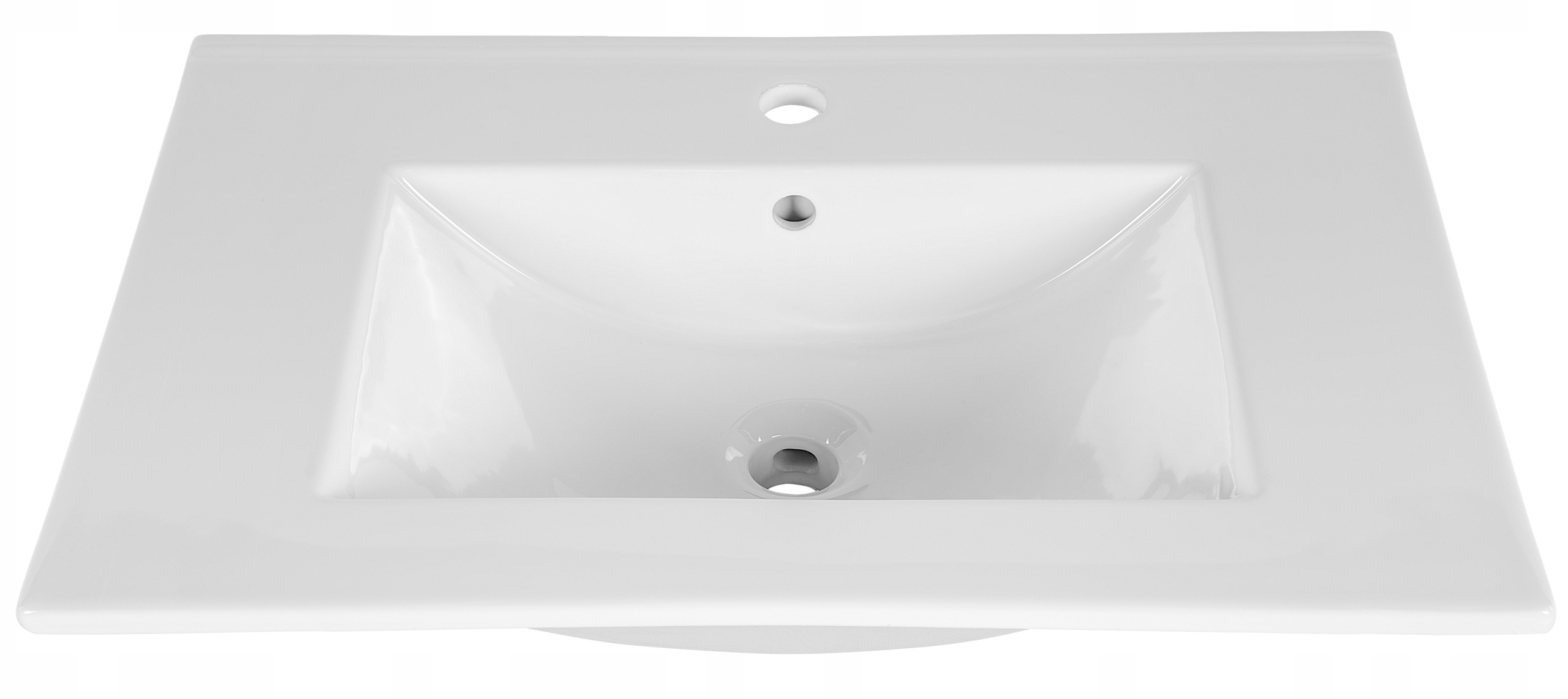 Umývadlo -  Keramické kúpeľňové umývadlo LUNA WHITE 80 cm