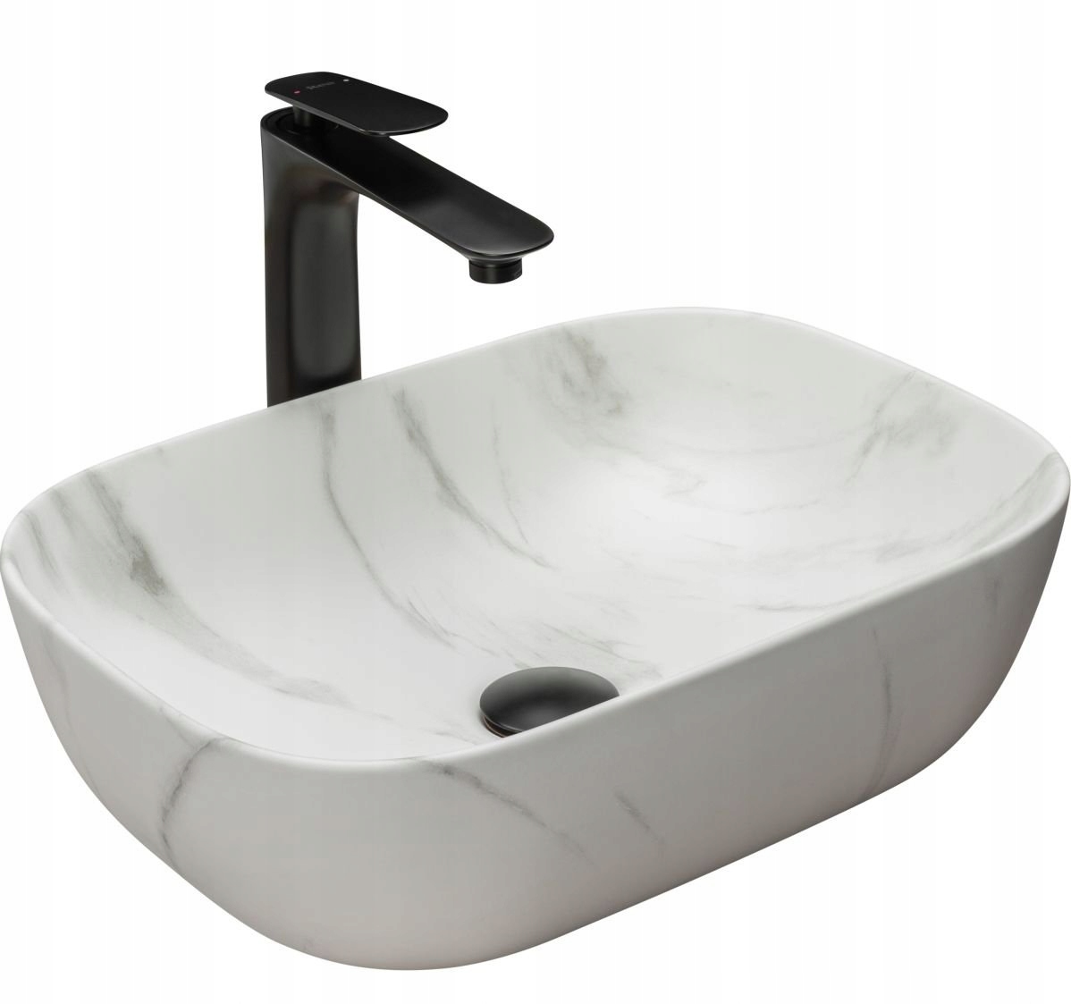 Umývadlo - Keramické umývadlo na dosku Belinda Marble Mat 4