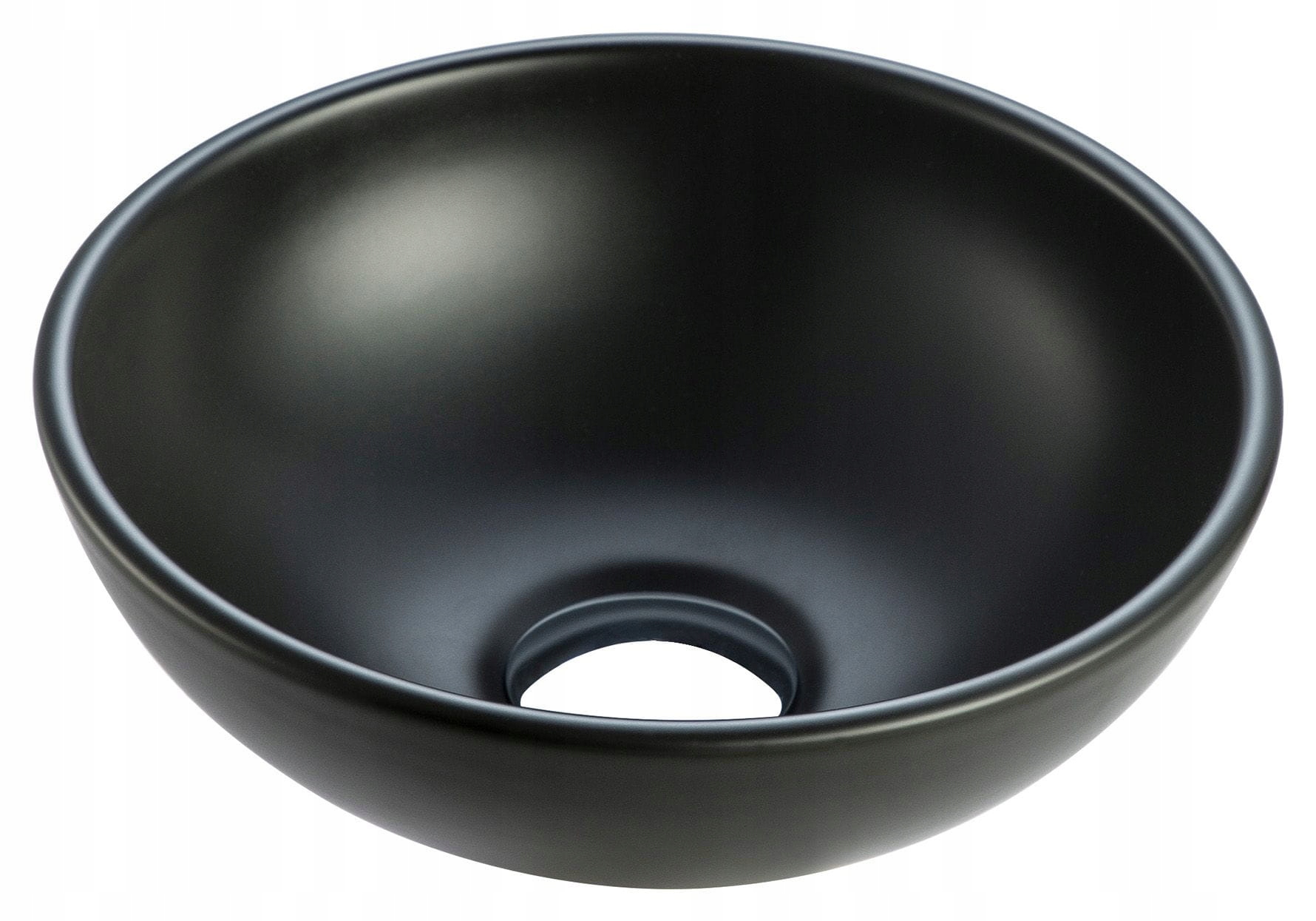 Umývadlo -  Matné čierne keramické umývadlo na dosku 28 cm