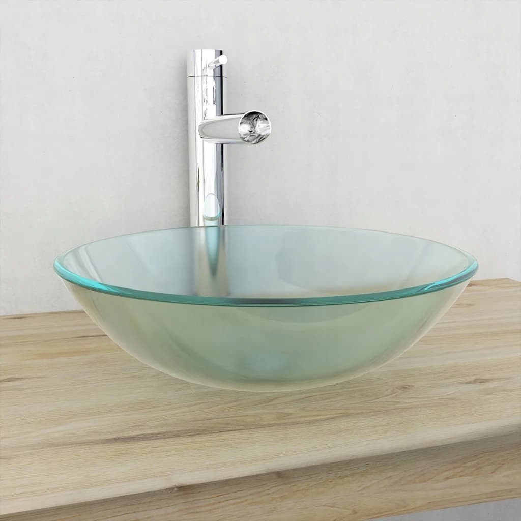 Umývadlo -  VidaXL Umývadlo z matného tvrdeného skla 42 cm