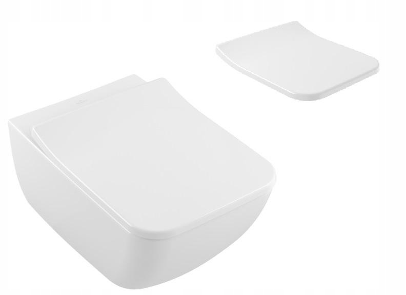 WC MISA - Villeroy Set WC bezrant 56 + sedadlo bez