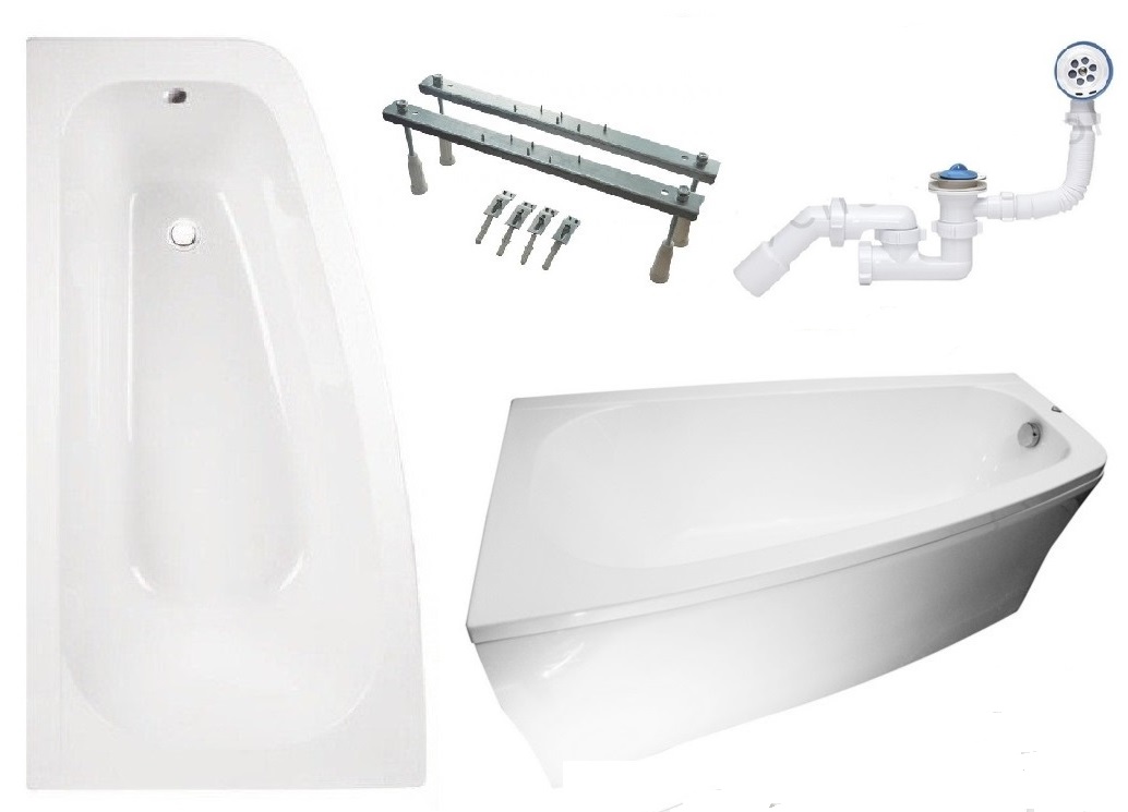 Vaňa 150x80 LUNA kompletná sada BESCO
