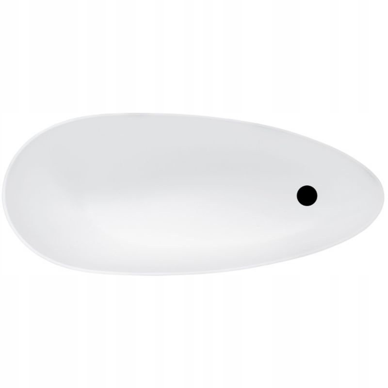 Samostatne stojaca vaňa BESCO 165X71 CM OVAL BIELA