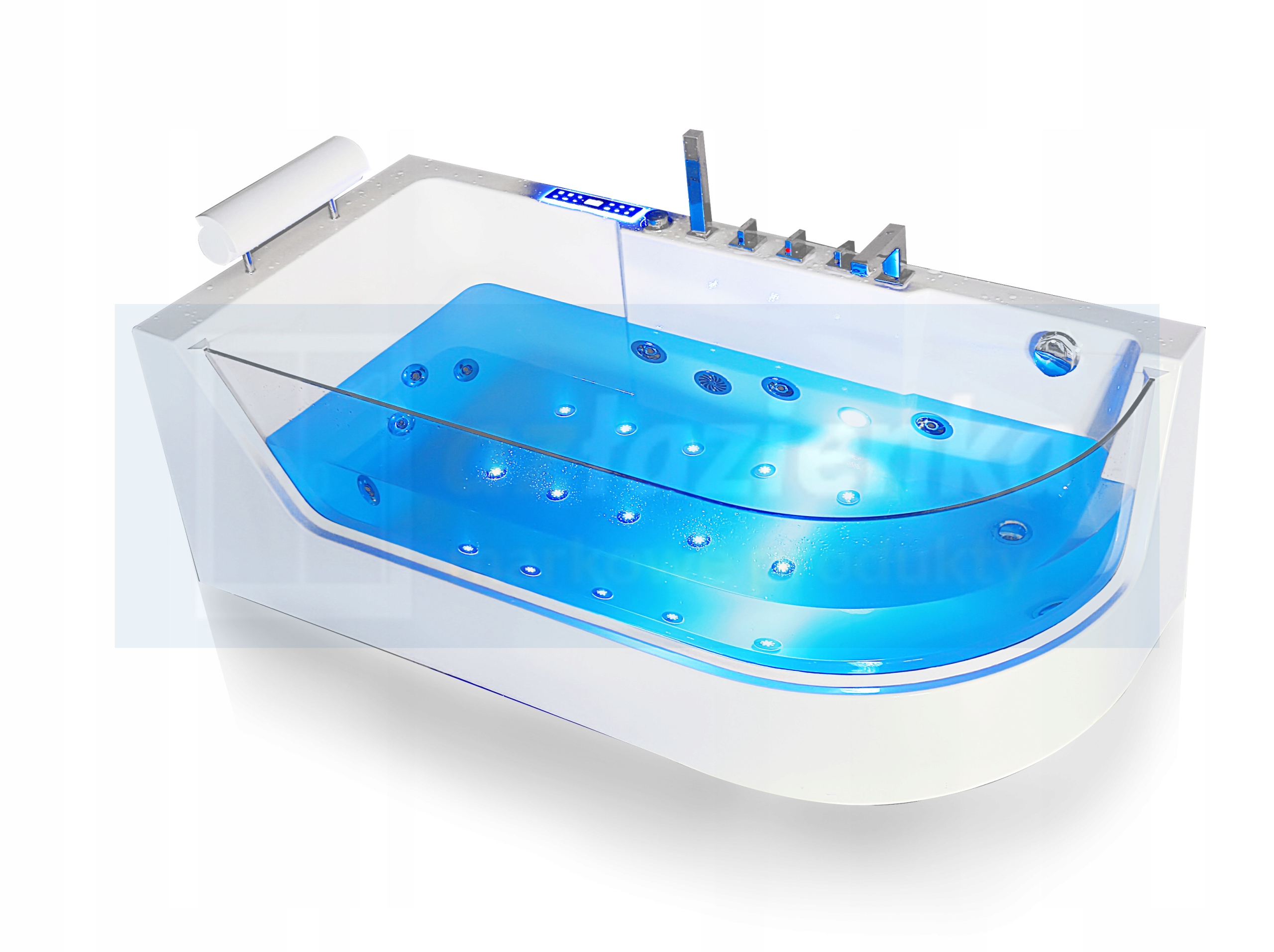 KÚPEĽŇA S HYDROMASÁŽOU 150 * 75 TURBO SKLO NOVINKA !!