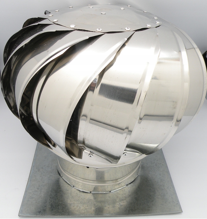 Kupelňový ventilátor - Gravitačný strešný ventilátor Fi150mm BESTFAN