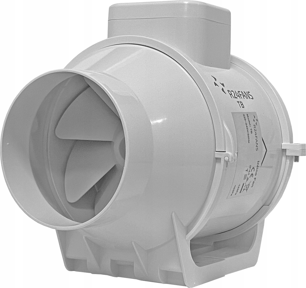 Kupelňový ventilátor - VEDIACI VENTILÁTOR 170m3 / h TB100S pr. 100mm TICHÝ