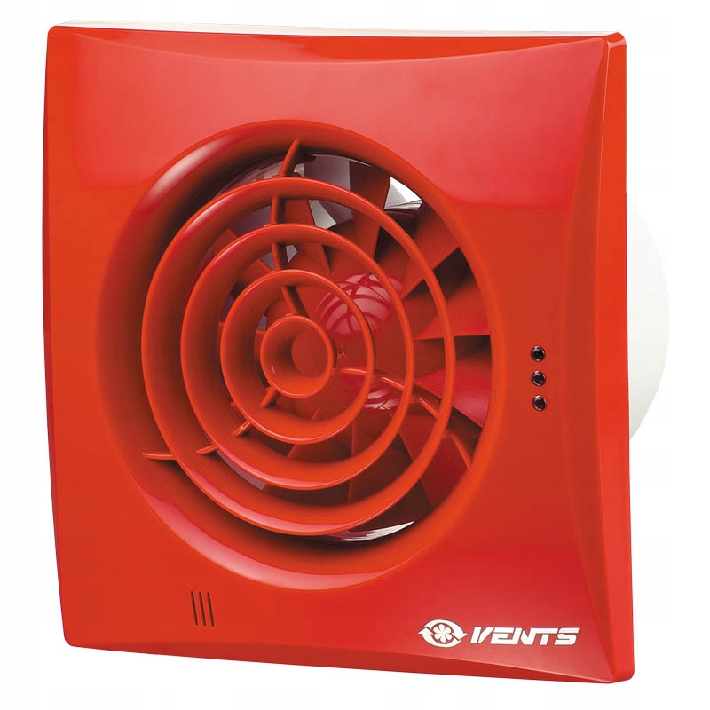 Kupelňový ventilátor - VENTILÁTOR KÚPEĽNE vrátane šnúrky TICHÝ 100 červená
