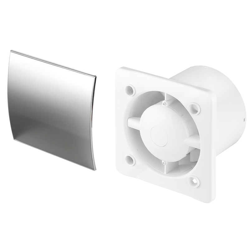Kupelňový ventilátor - VENTILÁTOR + PANEL ESCUDO PEI100 INOX AWENTA