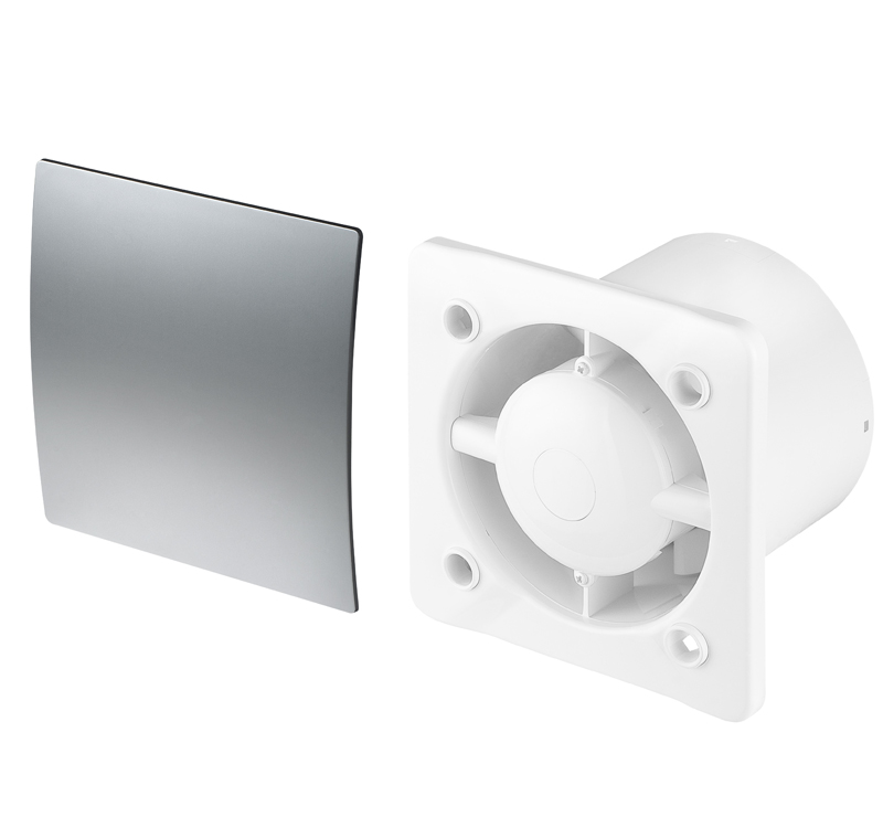 Kupelňový ventilátor - VENTILÁTOR + PANEL ESCUDO SATIN AWENTA HYGROSTAT