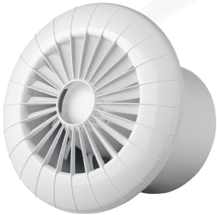 Kupelňový ventilátor - AirRoxy aRid Ø 100 BB ŠTANDARDNÝ STROPNÝ VENTILÁTOR