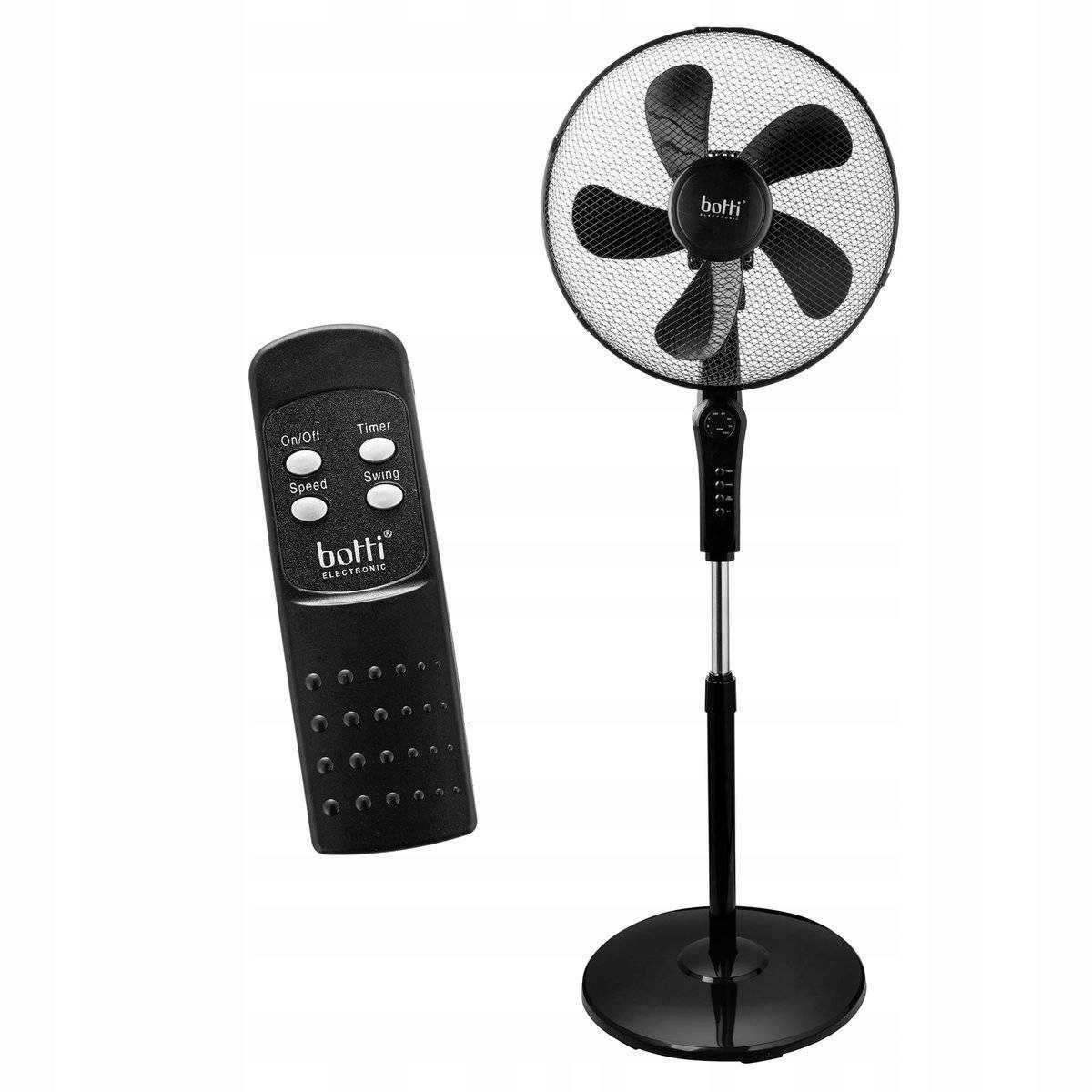 Kupelňový ventilátor - PODLAHOVÝ VENTILÁTOR BOTTI S DIAĽKOVÝM 126CM