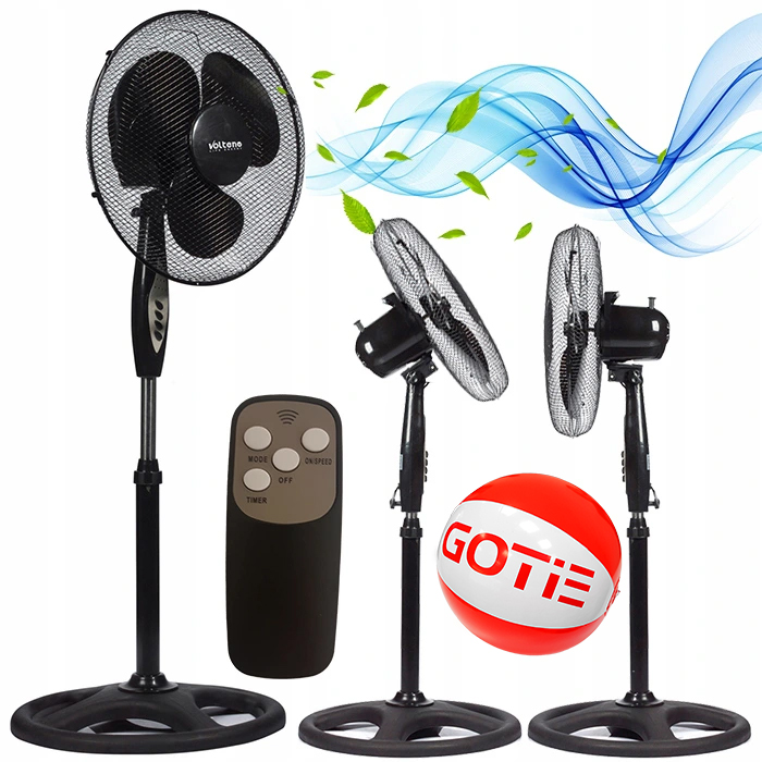 Kupelňový ventilátor - STÁLY VENTILÁTOR PODLAHY + DIAĽKOVÉ OVLÁDANIE