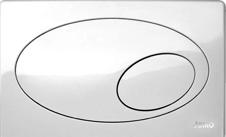 WC tlačidlo - TLAČIDLO WERIT JOMO PLATE, splachovacie WC BIELE