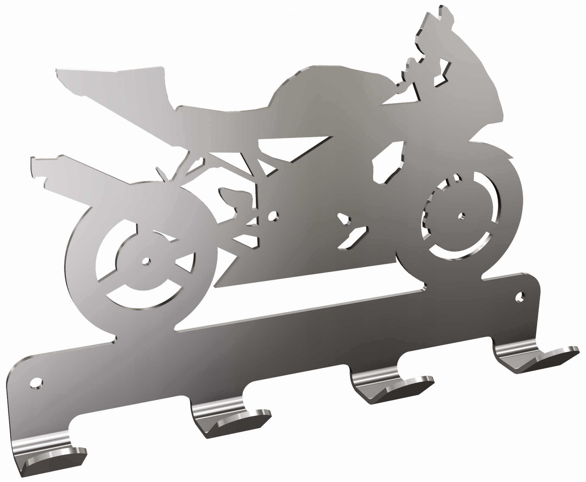 Vešiak - ZÁVES 4-HÁČKY OCEL 218x145x33 mm, MOTOR