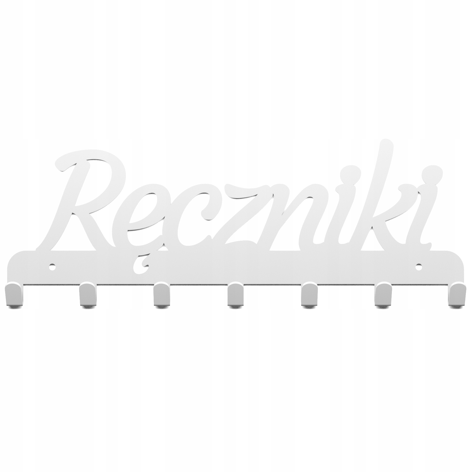 Vešiak - BIELY Záves na uteráky