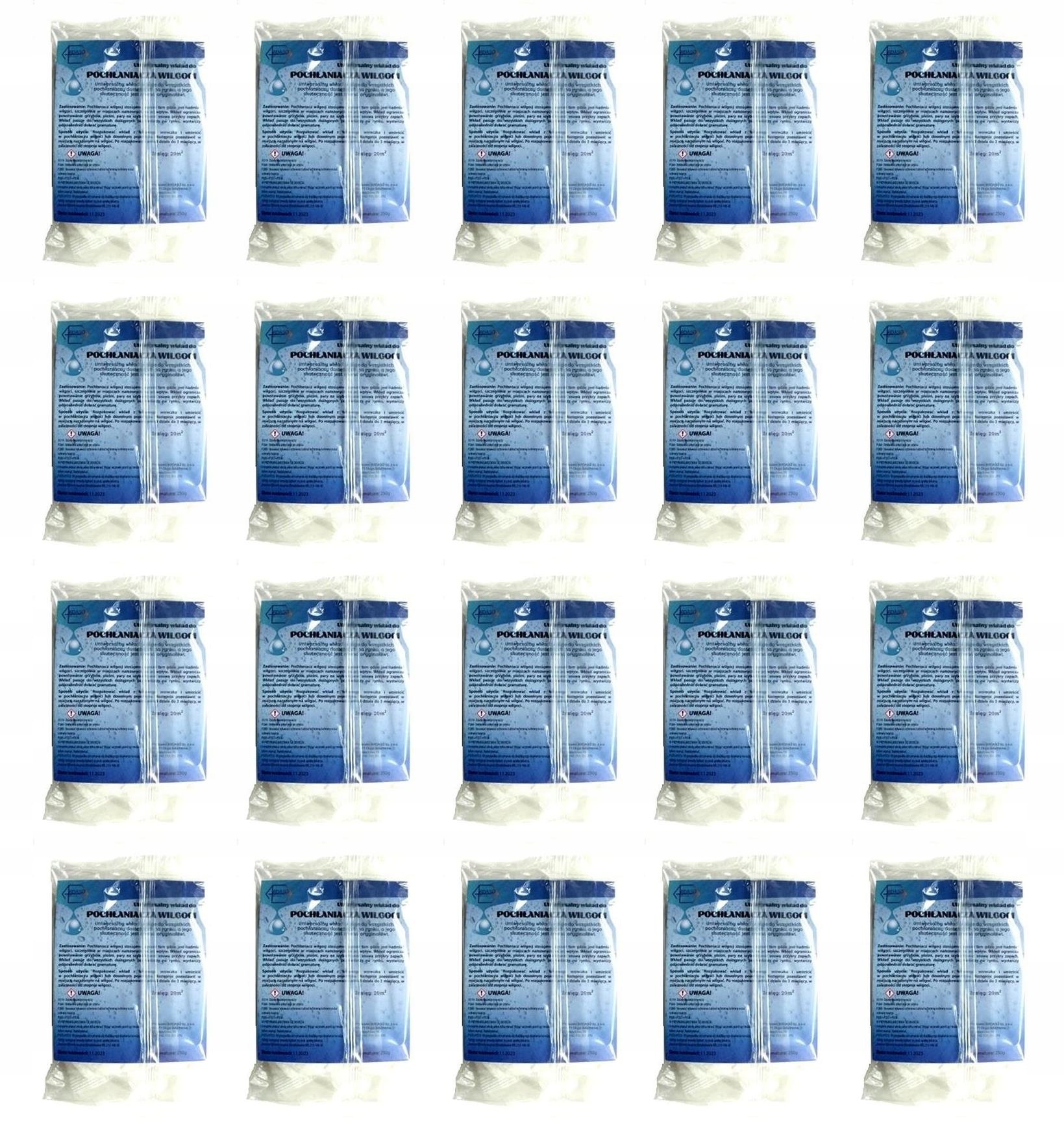 Odvlhčovač vzduchu - KAZETA DO VLHKOSTI ABSORBER sušička 250gx20 ks