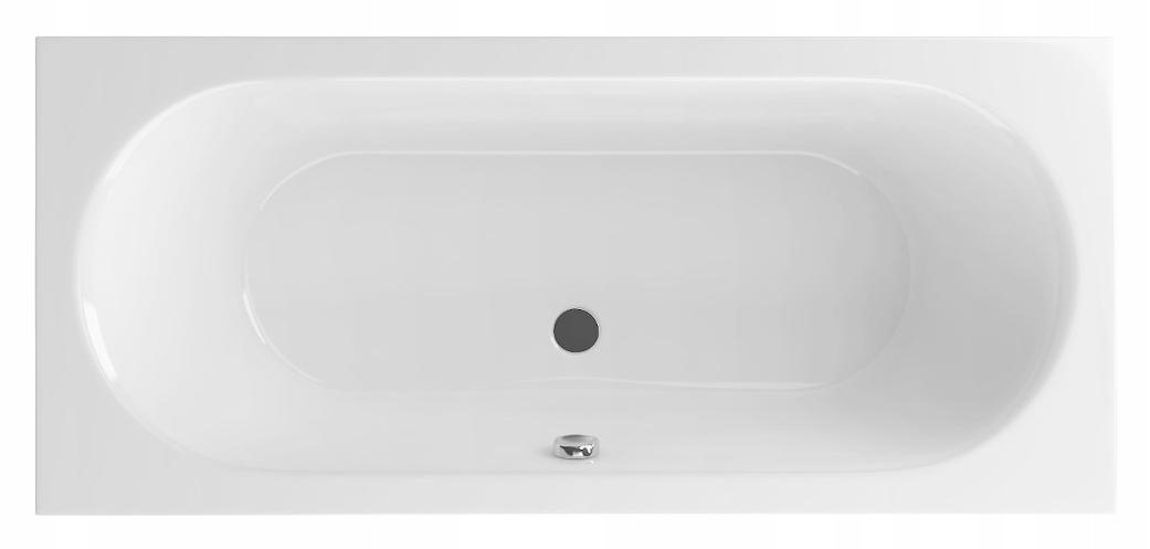 Obdĺžniková akrylová vaňa 180x80 cm pre zabudovanú inštaláciu