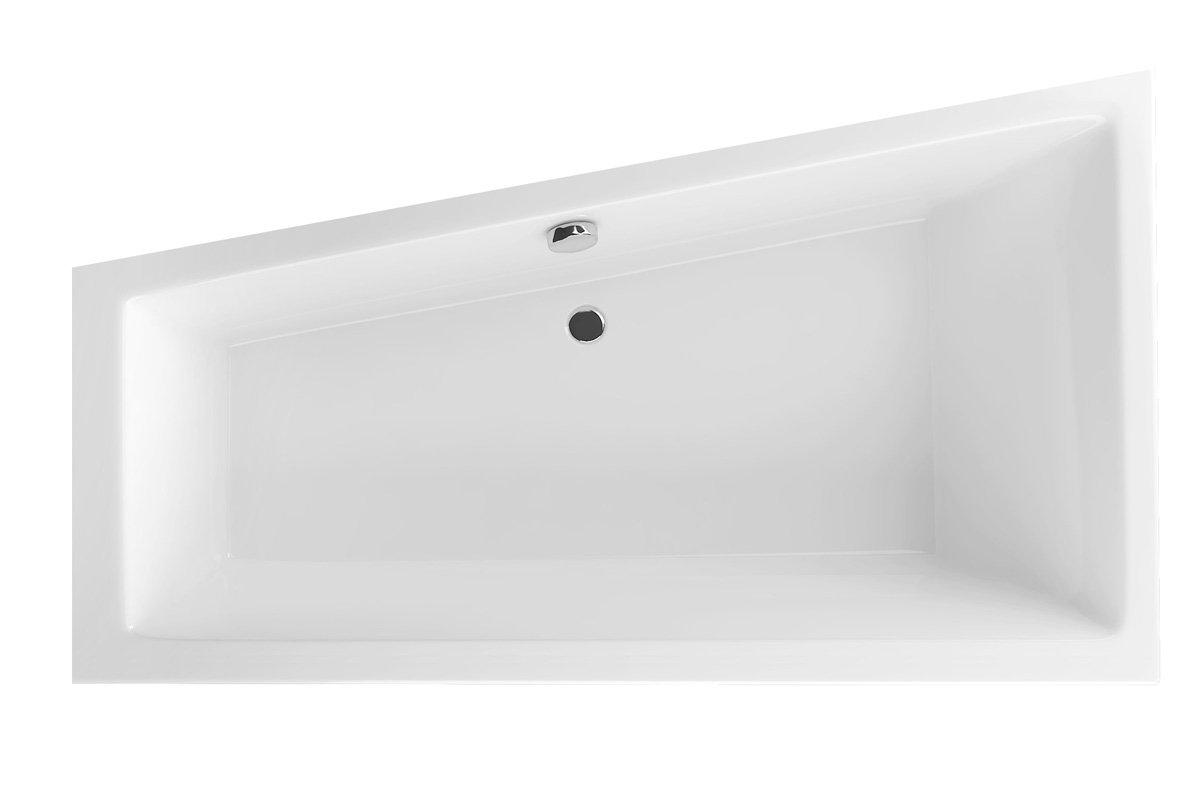 M-SFERA štíhla vaňa 160 x 95 asymetrická vľavo