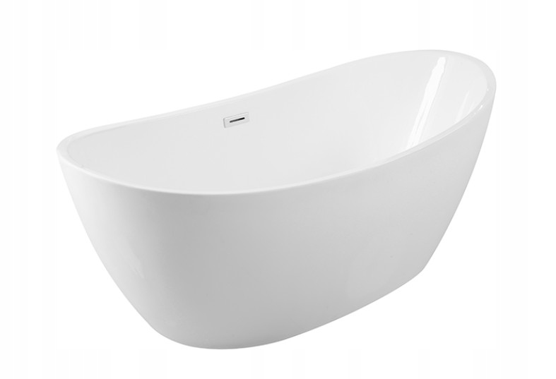 Samostatne stojaca vaňa BESCO AYLA 170X80 + SIPHON