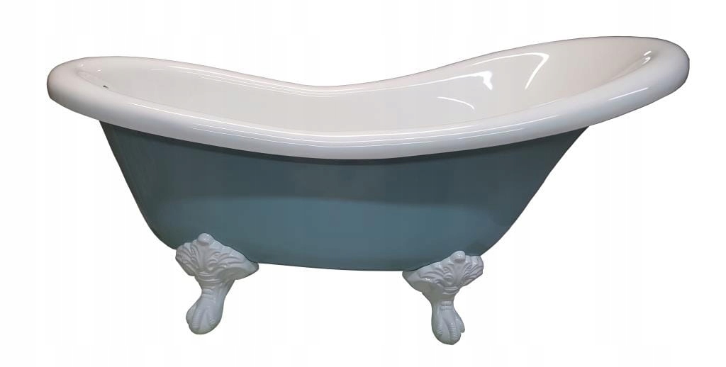 Samostatne stojaca vaňa RETRO modrá 170 cm Klik-Klak +